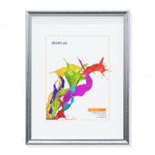 Рамка 30Х40 серебристая