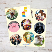 Стикеры круглые 5 см (30 шт.)